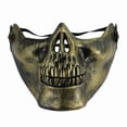 thumbnail image 1 of Halloween Tricky Skull Mask Operations Half Face Protective Masks Party, 1 of 5