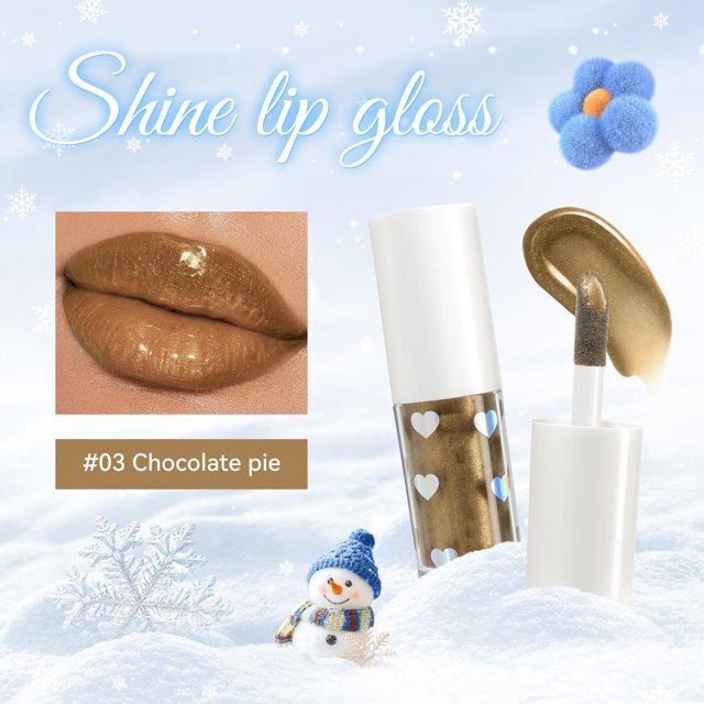 Lápiz labial para mujer, tinte labial, brillo labial, brillo labial perlado, humectante de larga duración, brillo labial líquido fácil de colorear, 3.5 g, brillo labial