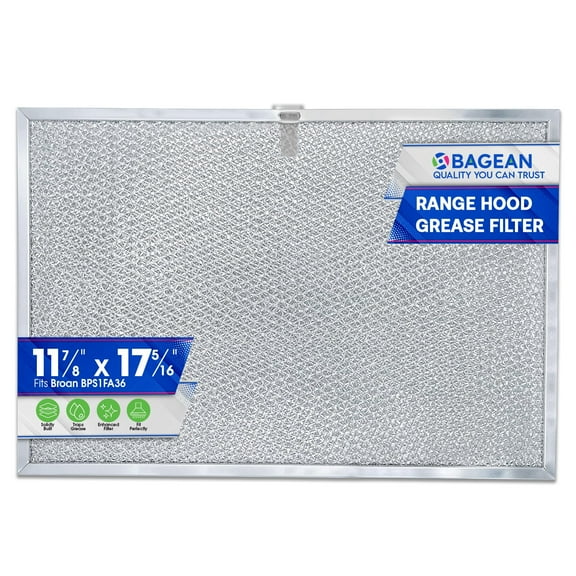 Range Hood Filter Replacement for BPS1FA36 17.35 x 11.80 Inch Broan Range Hood Filter and Allure Range Hood Filter - Hood Vent Filter for Range Hood - Filters Grease Entering Stove Overhead (1-Pack)