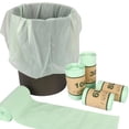 thumbnail image 3 of Fully Compostable Kitchen Trash Bags, Robust Plant-Based Corn Starch & PLA Bags, Sturdy Resilient Leak-Proof Compost Liners, 1.6 / 2.1 / 2.6 / 8 Gallon (6L - 30L), 3 of 9