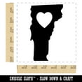 thumbnail image 2 of Vermont State with Heart Self-Inking Rubber Stamp Ink Stamper - Blue Ink - Large 1-1/2 Inch, 2 of 7