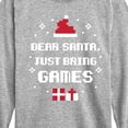 thumbnail image 3 of Instant Message - Bring Games Christmas - Toddler & Youth Long Sleeve Graphic T-Shirt, 3 of 6