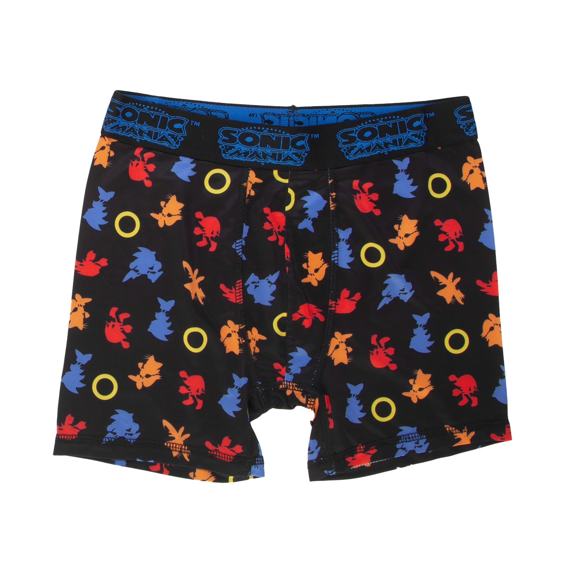 Sonic Hedgehog Boys Underwear, 3 Pack Boxer Brief (Little Boys & Big Boys)