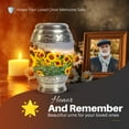 thumbnail image 5 of Yatskia Sunflower with Sunset Urns For Human Ashes Adult Female & Male, Small Keepsake Urns For Human Ashes, (Monar 10 Inch and 3 Inch), 5 of 8