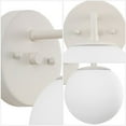 thumbnail image 5 of Jonathan Y 5.75" 1-Light Metal/Frosted Glass Contemporary LED Vanity Light, Almond, 5 of 7