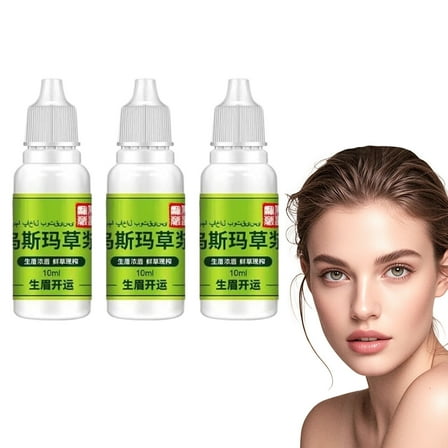 3PCS 10ml Usma Grass Extract Essence, Cilia Growth Nourishing Liquid for Hair Eyelash Eyebrow