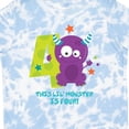 thumbnail image 4 of Inktastic Monster 4th Birthday Boys or Girls Toddler T-Shirt, 4 of 5
