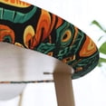 thumbnail image 5 of Hawaiian Tiki Tribal Retro Round Fitted Tablecloth Elastic Edged Table Cloth Waterproof Table Cover 48in, 5 of 7
