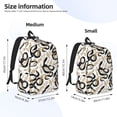 thumbnail image 3 of Lsque Snake Pattern Canvas Daypack, Durable Backpack, High-quality Versatile Backpack,Vintage Compact Backpack-Small, 3 of 5