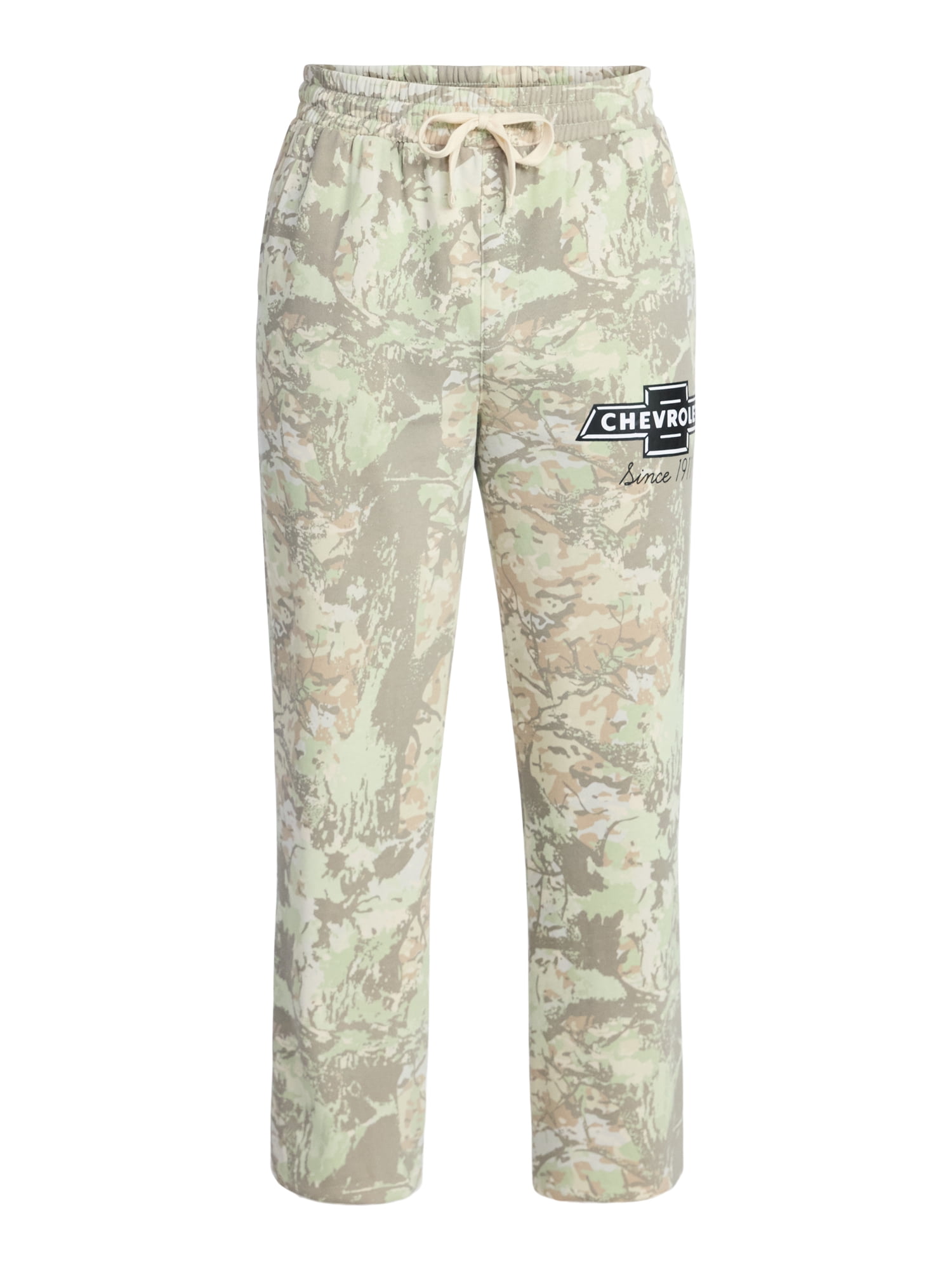 Chevrolet Men's and Big Men's Camo Fleece Jogger Pants, Sizes S-3XL