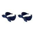 thumbnail image 4 of Justharion Collection d'Accessoires Cheveux avec Ces Bandeaux Confortables pour Femmes Accessoires Cheveux Polyester Légers pour Femmes Bleu Foncé 2Set, 4 of 6