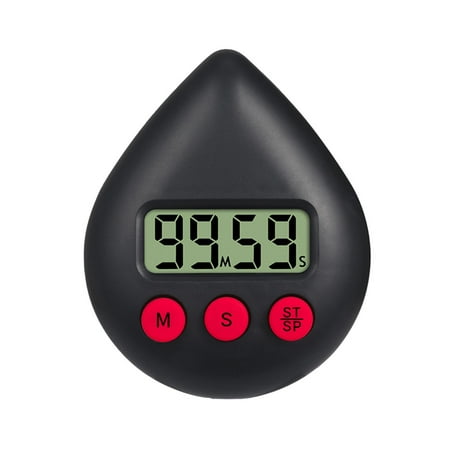 

Fusipu Electric Timer Creative Shape 3 Operation Buttons ABS Study Alarm Digital Timer Time Management Tools for Home