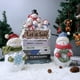 thumbnail image 4 of Gwong Decoración hogareña Muñeco de nieve Estatua de iluminación ornamental Ring Tourn Hold Nordic LED Brillante Decoración de muñeco de nieve para el hogar Gwong 21083728, 4 of 6
