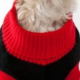 thumbnail image 4 of Pet Life ® Snow Flake Cable-Knitted Ribbed Fashion Turtle Neck Dog Sweater, 4 of 5