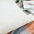 thumbnail image 5 of Home Soft Things Faux Fur Throw Pillow Cover 4 Piece Set-Egret - 20" x 20", 5 of 9