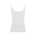 thumbnail image 6 of Hpapadks Tank Tops for Women Knitted Bottoms Slim Solid Color Short Vest Tops Camisole Tops for Women White M, 6 of 7