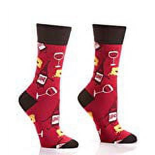 Yo Sox Quit Whining Funky Women's Crew Socks for Dress or Casual Wear Size 5-10
