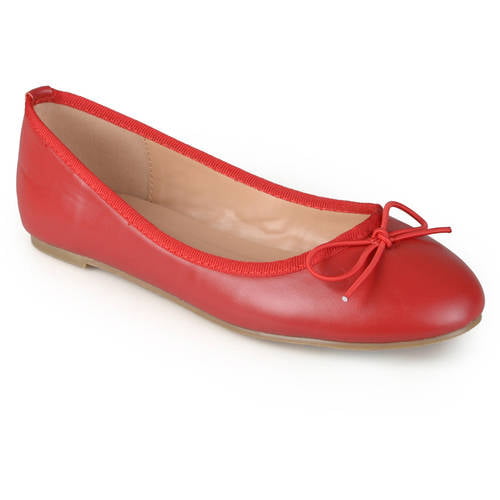 Ladies Spot On Flat Sole Ballerina Shoe With Small Bow 