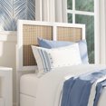 thumbnail image 6 of Hillsdale Furniture Serena Wood and Cane Panel Twin Headboard, White, 6 of 12