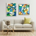 thumbnail image 7 of Kate and Laurel Sylvie Beaded TR Begonia Po Vintage Framed Canvas Wall Art by Teresa Rego, 30x30 Gold, Colorful Modern Abstract Art for Wall, 7 of 7