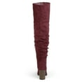 thumbnail image 4 of Journee Womens Kaison Stacked Heel Over The Knee Boots, 4 of 10