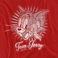 thumbnail image 2 of Tom and Jerry Classic Pals Women's T Shirt, Red, Medium, 2 of 6
