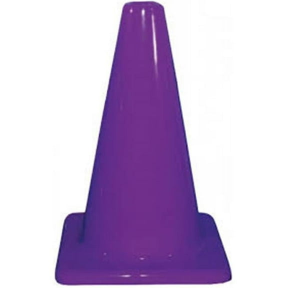 Everrich EVB-0095 9 in. Height Plastic Cone, Purple