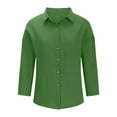 thumbnail image 6 of tarylea Oversized Tops for Women Button down Lapel Shirts Long Sleeve Solid Color Shirts Casual Business Tops, 6 of 6