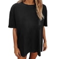 thumbnail image 1 of Blusa de manga corta con estampado de ala divertida vintage para mujer Pompotops  hfajkhk128341, 1 of 9