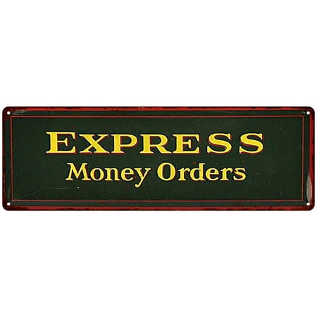 Order Metal - Express Money Orders Vintage Look Reproduction 6x18 Metal Sign 6180025