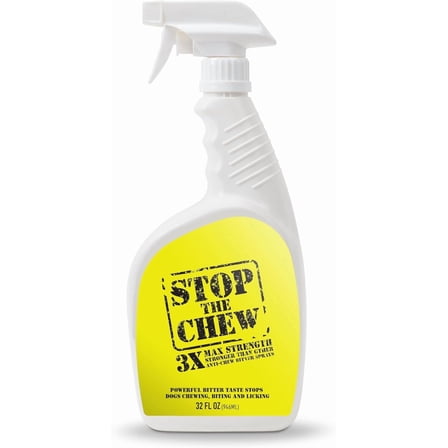 EBPP Stop the Chew Bitter Anti Chew Spray for Dogs & Puppies, 3X Strength Deterrent, 32 fl oz