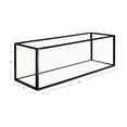 thumbnail image 5 of Koyal Wholesale Long Glass Candle Holder Centerpiece Box, Black 12 x 4 x 4 Inches, Centerpiece Tray Décor, 5 of 5