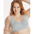 thumbnail image 4 of HanesBralette Comfort Flex Fit Women's Wireless Bra Seamless Wide Strap MHG196, 4 of 7