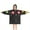 Black Christmas Ornament, variant on Red Christmas Santa Costume Pattern Blanket Hoodies for Kids 6-13YR Oversize Wearable Blanket Hoodies for Boys Girls Teens