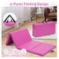 thumbnail image 5 of Gymnastics Mat, 3'x6'/4'x8' Thick Folding Kids' Gymnastic Tumbling Mat with Carrying Handles for Home Gym Exercise & Play, 5 of 7