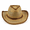 brown, variant on Western Straw Cowboy Hat for Women and Men, Breathable Open Weave Wide Rolled Brim Lightweight Vintage Distressed Sun Hat for Ranch, Camping, Beach and Outdoor Festivals