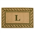 thumbnail image 1 of Nedia Home 02228N Heavy Duty Coco Mat 22 x 36 In. Olive Branch Border Monogrammed N, 1 of 1