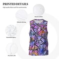 thumbnail image 3 of Sikiie Watercolor Butterflies Basketball Jersey Reversible Men's Mesh Athletic Sports Shirts Training Practice S-4XL4X-Large, 3 of 6