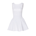 thumbnail image 3 of Robe d'Été Sans Manches Col Rond Dos Nu Ligne A Mini Fête Bal Blanc P, 3 of 10