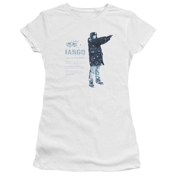 Fargo - This Is A True Story - Juniors Teen Girls Cap Sleeve Shirt - Small