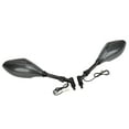 thumbnail image 2 of Motorbike Rearview Mirror, Weatherproof Left Right Universal Motorcycle Side Mirror With Turn Signals  For Modification Carbon Fiber Style, 2 of 8
