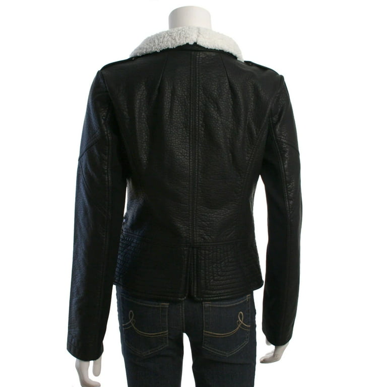 Jessica simpson faux leather jacket clearance