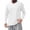 White, variant on UVEASISHA Men's V Neck Long Sleeve Shirts Ribbed Knit Casual Workout T-Shirts Breathable Loose Basic Tee Solid Color Soft Shirts for Daily Sky Blue XL