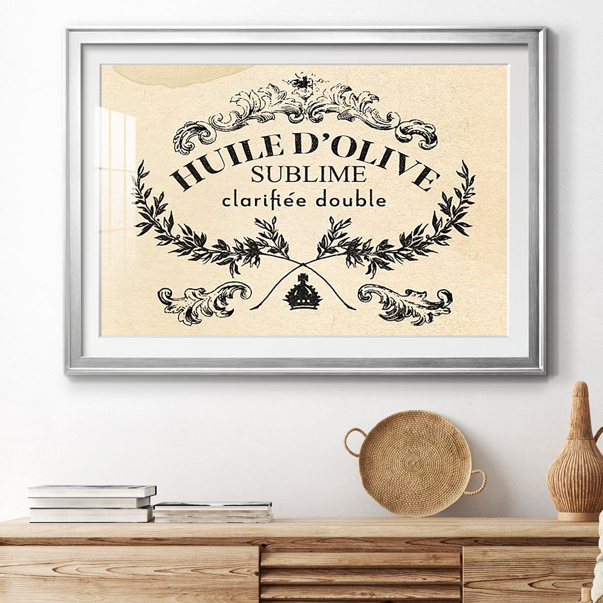 Antique French Label IV Premium Framed Print - Ready to Hang
