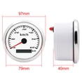 thumbnail image 3 of Geloo GPS Speedometer Gauge 60KM/H Waterproof for Car Truck Marine Boat Yacht Motorcycle 85mm, 3 of 4