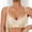White, variant on Women's Wireless Bras Fixed Back Hook Closure Adjustable Strap Seamless Push Up