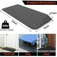 thumbnail image 3 of 2.5" Rise Height Rubber Threshold Ramp,ramps for wheelchairs for Home,Portable Wheelchair ramp,Handicap ramp,Threshold ramps for doorways for Scooters (43"x 16" x 2.5"), 3 of 11