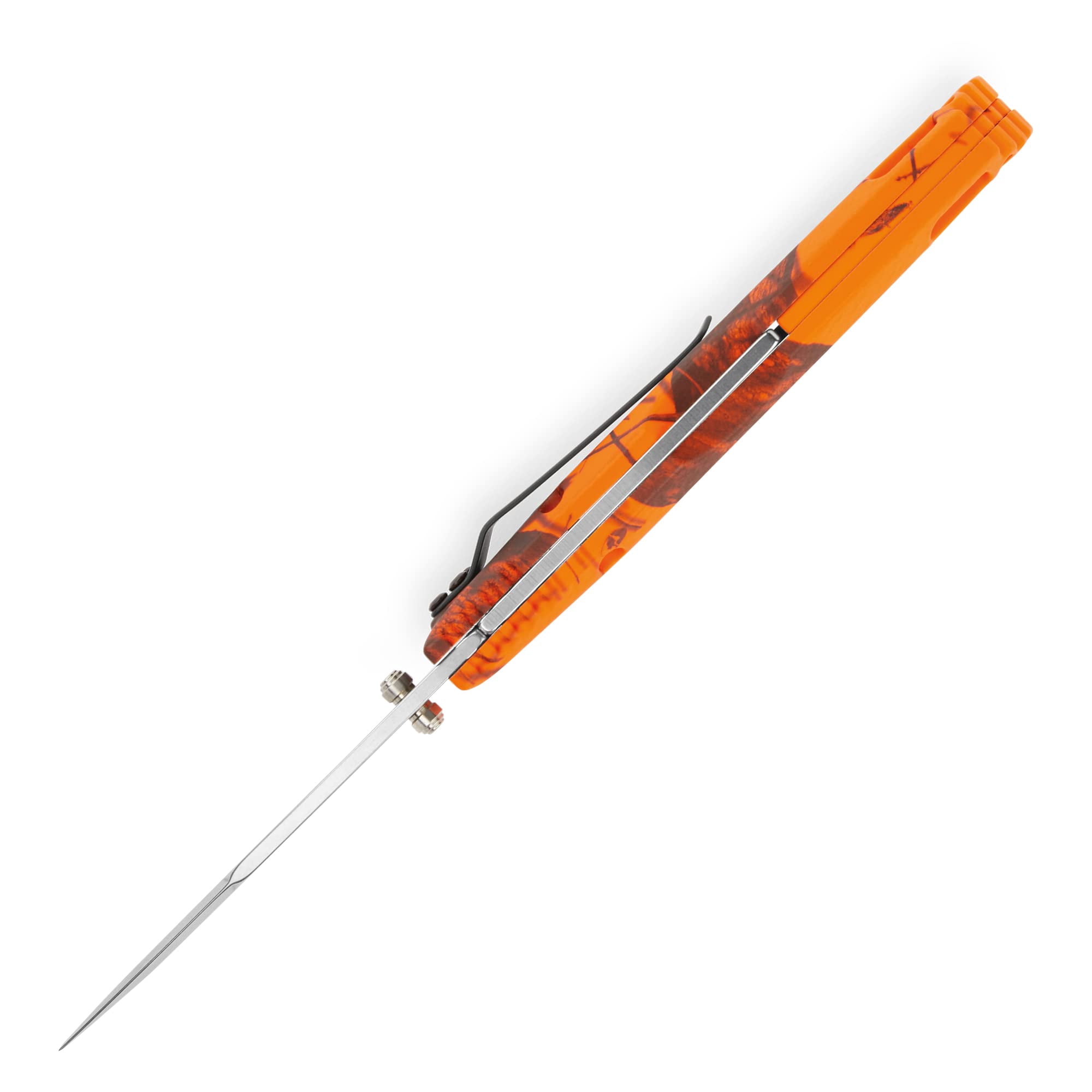 Buck Knives 286 Bantam BHW Folding EDC Knife, 3-3/4” Pocket Knife Blade, Mossy Oak Blaze Orange Camo, 3.2 oz