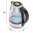 thumbnail image 2 of CHEFMAN Lightning High-Powered Electric Kettle, 1.8L 1750W, Rapid Boil 2 Cups in 2 Minutes, BPA Free Cordless Tea Kettle with Digital Temper, 2 of 8