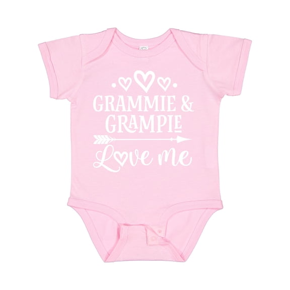 Inktastic Grammie and Grampie Love Me Boys or Girls Baby Bodysuit